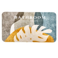 BonBon naturel 軟式珪藻土踏墊 Set, 新龜背葉, 2個