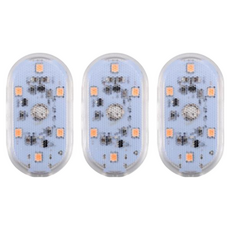 車門警示燈 觸控氛圍燈, ABS材質, 白色光, 3個