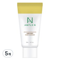앰플엔 아크네샷 클렌징폼, 30ml, 5개