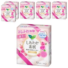 Laurier 蕾妮亞 F系列 舒適護墊 花香, 72片, 14cm, 6包