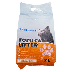 元氣家族 天然豌豆凝結貓砂 7L, 2秒吸水, 3秒凝結, 蜜桃甜香, 1包