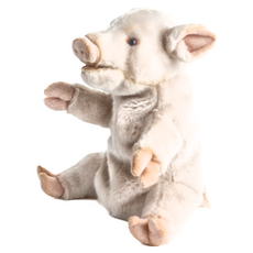 HANSA TOY 小豬手偶，絨毛填充玩具, 1個