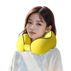 에델린 마카롱 고정형 목베개, 옐로우