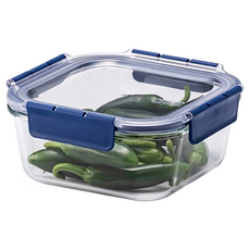 TOPCLASS 耐熱玻璃密封容器 LBG428 BLU-CN-12, 630ml, 1個