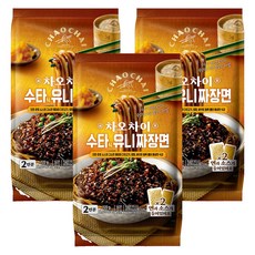 차오차이 수타식 유니짜장면 720g 2인분, 3개