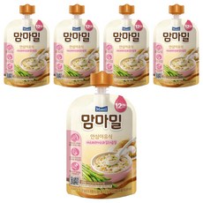 맘마밀 12개월부터 안심 이유식, 아스파라거스와 닭가슴살, 100g, 5개