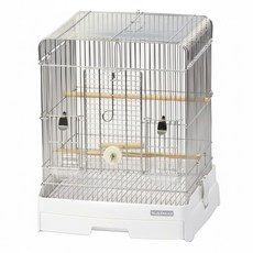 LillipHut 麗利寶 舒適快潔鳥籠 35型 白色 尺寸: 360 x 340 x 430mm 易清潔 防污外漏, 1盒