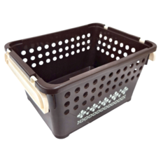 平和工業 極簡可堆疊收納籃 極簡系列, 棕色, 1個