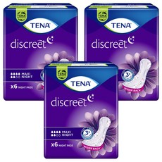 테나 레이디 나이트 성인기저귀, FREE(onesize), 3개, 6개입