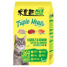 MIX 米克斯 優質三鮮 乾貓糧 成貓/全貓種適用, 5kg, 1袋