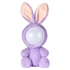 半島良品 絨毛公仔抱抱小夜燈 USB供電, 紫兔