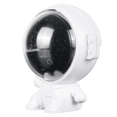 半島良品 宇航員投影燈小夜燈，附三款投影片，USB供電, 白色