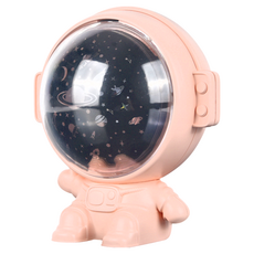 半島良品 宇航員投影燈小夜燈 USB供電, 粉色