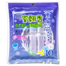 室翲香 香氛條 10條入包裝 抽屜/衣裝箱用, 薰衣草, 180g, 12包
