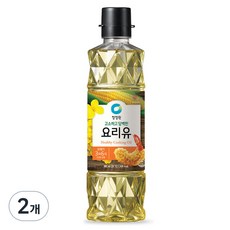 청정원 요리유 식용유, 900ml, 2개