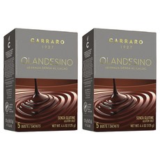 CARRARO Olandesino Cacao 香濃甜蜜巧克力即溶可可粉隨身包 不含麩質, 5包, 25g, 2盒