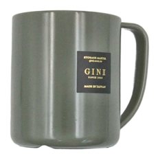 GINI 食品級質感簡約漱口杯/置物收納, L11.5xW8.5xH10cm/400ml, 台灣設計製造, 莫蘭迪綠, 1個