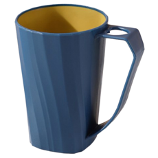 極簡居家洗漱杯 帶手柄漱口杯 情侶牙刷杯 洗漱杯 牙刷杯 刷牙杯 牙刷槽, 藍色, 1個