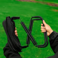 Anplus 便攜收納折疊釣魚簡易椅, 1個, 黑色