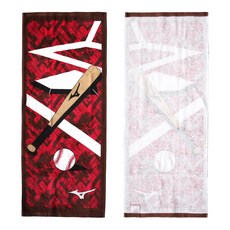 MIZUNO 美津濃 運動面巾 83 x 34cm, 紅色, 1條