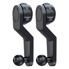 BEEZAP 長度延長 17mm 球頭車用支架, 2個, 黑色