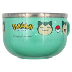 PoKeMoN 寶可夢 卡比獸不鏽鋼泡麵碗 950ml, 綠色, 1個