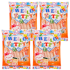 TONG JIH 統記食品 Hello Betty 乳酸口味果凍條, 口感Q彈, 300g, 4袋