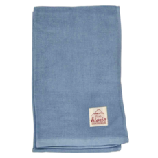 日本桃雪 大人風紗布毛巾 棉紗 34x84cm, 淺丹寧, 1條