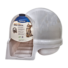 Petmate Booda 貓砂屋 樓梯, 特別設計樓梯式豪華貓砂屋，每一層樓梯採圓點狀凸起設計, 讓貓掌上的餘砂可落入貓砂屋裡, 57 x 57 x 48cm, 白色, 1個