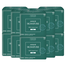 내츄럴코튼 시그니처 생리대 날개형, 대형, 10개입, 10개
