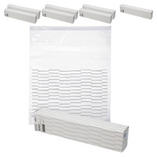 데이벨류 쿠팡수입 니토리 슬라이딩 스탠딩 지퍼백 화이트바 LL 8매, 8세트