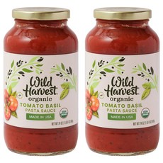 Wild Harvest 番茄羅勒義大利麵醬, 2個, 680g