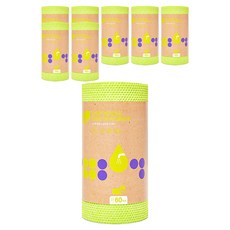 EZ'n 壓花捲桶洗碗布 60入, 酸橙, 8個