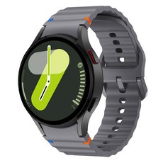 Jelsen Galaxy Watch 縫線運動錶帶 翼型錶帶 20mm, 1個, GSS9 深灰色