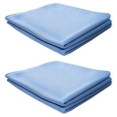 World Clean 玻璃擦拭布 藍色, 4個