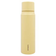 LocknLock 樂扣樂扣 Maman Cup 一鍵式真空保溫瓶, 黃色, 505ml, 1個