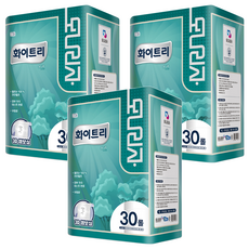 mona LISa. Whitely Blanc 3層天然紙漿高級捲筒衛生紙, 27m, 30捲, 3個