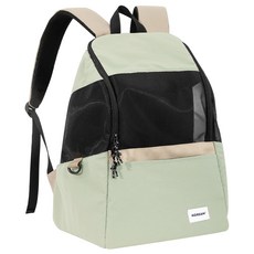 Hidream 寵生幾何 寵物輕便雙肩包, 橄欖綠, 36 x 23 x 43cm, 1個