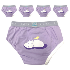 BABY PLANET 兒童用高級如廁訓練褲, 11 河馬與小鳥, 5個
