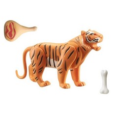 Playmobil 摩比人 Wiltopia 老虎玩具，含骨頭與肉塊, 1個