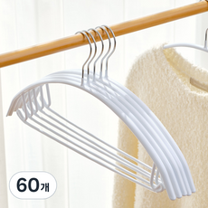 Back to Basics 不鏽鋼防滑衣架, 白色, 60個