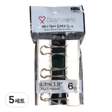 바이하츠 팬시 실버 슈파크립 FSSU-L 40mm, 대, 6개입, 5세트
