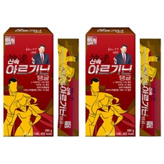 geongangbogam 左旋精胺酸牛磺酸補充果凍條, 2個, 280g