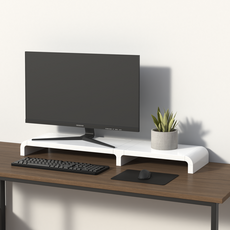 큐빅스 2 모니터받침대 4730, 화이트