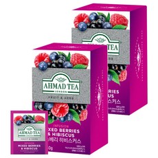 AHMAD TEA 綜合莓果&洛神花茶包, 2g, 20包, 2盒