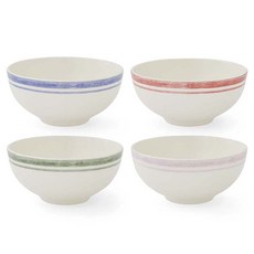 포트메리온 포터스마크 대접 16.5cm 4종 세트, 혼합색상, 1세트