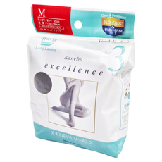 Kanebo 佳麗寶 excellence 環保抗菌防臭絲襪 3雙 臀圍85~93cm 身高150~160cm 長效耐用, M, 黑色