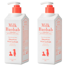 밀크바오밥 베이비앤키즈 마일드 로션, 2개, 500ml
