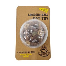 自然鮮 木天蓼貓薄荷玲瓏球, 貓玩具, 潔牙健齒, 天然材質, 結實耐玩, 1個