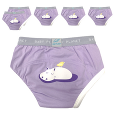 BABY PLANET 兒童用高級如廁訓練褲, 11 河馬與小鳥, 6個